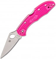 Photos - Knife / Multitool Spyderco Delica 4 FRN Pink 