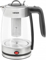 Photos - Electric Kettle Haeger EK-22F.020A 2200 W 1.8 L  stainless steel