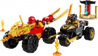 Construction Toy Lego Kai and Rass Car and Bike Battle 71789 