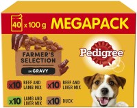 Photos - Dog Food Pedigree Farmer's Selection in Gravy 40 pcs 40