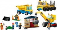 Photos - Construction Toy Lego Construction Trucks and Wrecking Ball Crane 60391 