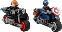 Construction Toy Lego Black Widow and Captain America Motorbikes 76260 
