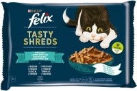 Photos - Cat Food Felix Tasty Shreds Fish Selection in Gravy 4 pcs 