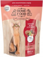 Photos - Cat Food Home Food Adult Hypoallergenic Duck Fillet with Pear  400 g