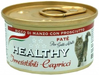 Photos - Cat Food HEALTHY Adult Pate Beef 85 g 