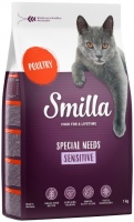 Photos - Cat Food Smilla Adult Sensitive Poultry 1 kg 