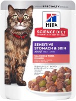 Photos - Cat Food Hills SD Adult Sensitive Stomach Salmon/Tuna 80 g 