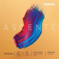Photos - Strings DAddario Ascente Violin E String 3/4 Size Medium 