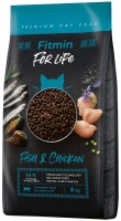 Photos - Cat Food Fitmin For Life Fish and Chicken  8 kg