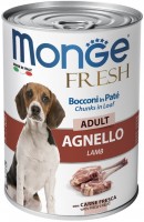 Photos - Dog Food Monge Fresh Canned Adult Lamb 400 g 1