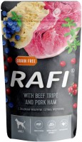 Photos - Dog Food Rafi Adult Grain Free Tripe/Pork Hum Pouch 500 g 1