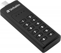 Photos - USB Flash Drive Verbatim Keypad Secure USB-C 128 GB