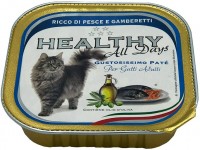 Photos - Cat Food HEALTHY Adult Pate Fish/Shrimps 100 g 