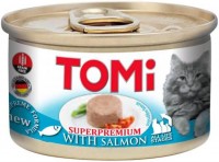 Photos - Cat Food TOMi Can Adult Salmon 85 g 