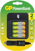 Photos - Battery Charger GP PB550 + 4xAA 2600 mAh 