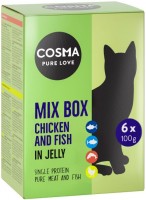 Photos - Cat Food Cosma Pure Love Mix Box Chicken and Fish 6 pcs 