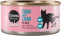 Photos - Cat Food Cosma Pure Love Asia Tuna with Crab 6 pcs 