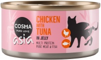 Photos - Cat Food Cosma Pure Love Asia Chicken with Tuna 6 pcs 