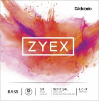 Strings DAddario ZYEX Double Bass D String 3/4 Light 