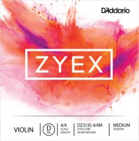 Strings DAddario ZYEX Violin D String Silver Wound 4/4 Medium 