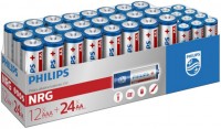 Photos - Battery Philips Power Alkaline 24xAA + 12xAAA 