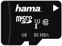Photos - Memory Card Hama microSD Class 10 UHS-I 80MB/s + Adapter 64 GB