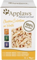 Photos - Cat Food Applaws Adult Pouch Chicken Selection in Broth 12 pcs 