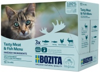 Photos - Cat Food Bozita Tasty Meat/Fish Menu in Sause 12 pcs 