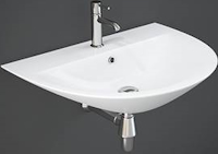 Photos - Bathroom Sink Rak Ceramics Morning 65 MORWB6501AWHA 650 mm