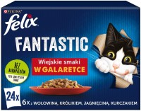 Photos - Cat Food Felix Fantastic Flavors in Jelly  24 pcs