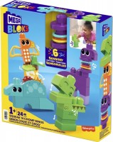 Photos - Construction Toy MEGA Bloks Squeak N Chomp Dinos HKN43 