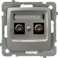 Photos - Socket Ospel Karo GPA-2SF/m/43 silver