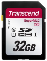 Photos - Memory Card Transcend SuperMLC 220 SDHC 32 GB