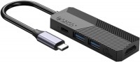 Photos - Card Reader / USB Hub Orico MDK-4P-BK-BP 