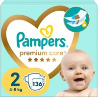 Photos - Nappies Pampers Premium Care 1 / 136 pcs 