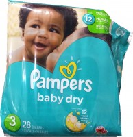 Nappies Pampers Active Baby-Dry 3 / 28 pcs 