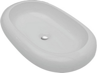 Photos - Bathroom Sink VidaXL Ceramic Basin Oval 140673 630 mm