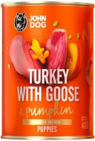 Photos - Dog Food John Dog Can Puppy Goose/Pumpkin 400 g 1