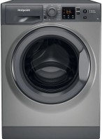 Photos - Washing Machine Hotpoint-Ariston NSWR 743U GK UK N graphite