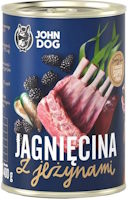 Photos - Dog Food John Dog Canned Adult Lamb/Blackberry 6 pcs 6