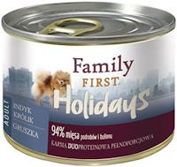 Photos - Dog Food Family First Canned Adult Turkey/Rabbit/Pear 200 g 1