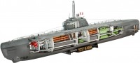 Photos - Model Building Kit Revell Deutsches U-Boot Typ XXI with Interieur (1:144) 