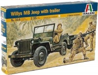 Photos - Model Building Kit ITALERI Willys MB Jeep with Trailer (1:35) 