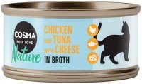 Photos - Cat Food Cosma Pure Love Nature Chicken/Tuna/Cheese 6 pcs 