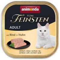 Photos - Cat Food Animonda Adult Vom Feinsten Beef/Chicken 100 g 