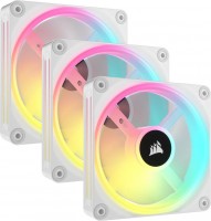 Photos - Computer Cooling Corsair iCUE LINK QX120 RGB White Triple Pack 