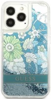 Photos - Case GUESS Flower Liquid Glitter for iPhone 13 Pro Max 