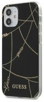 Photos - Case GUESS Gold Chain Design Hard for iPhone 12 mini 