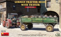 Photos - Model Building Kit MiniArt German Tractor D8506 with Trailer (1:35) 