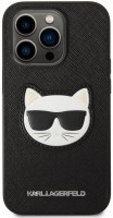 Case Karl Lagerfeld Saffiano Choupette Head Patch for iPhone 14 Pro 
